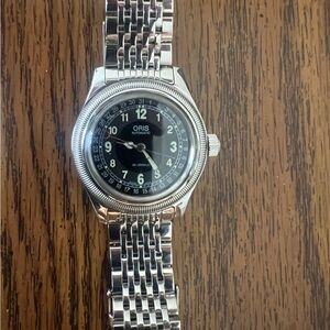 Oris Big Crown Pointer Date Automatic Stainless Steel Watch - Black Dial